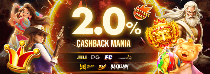 HIGHEST EVER! 2.0% CASHBACK MANIA